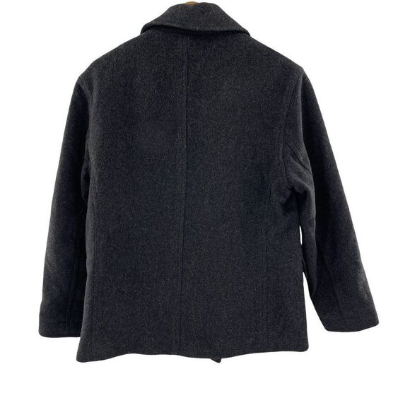 J. Crew Wool Cashmere Double Breasted Peacoat Jacket Coat Small - Picture 2 of 5